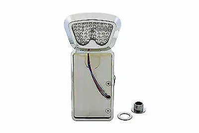 Chrome Vertical Noid Style Tail Lamp Kit for Harley Davidson by V-Twin