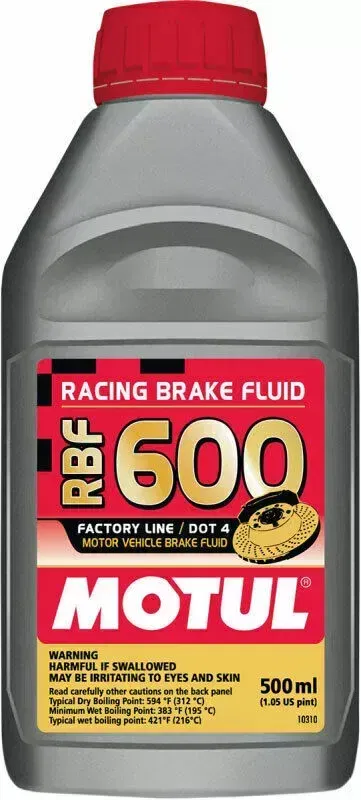 Motul Racing Brake Fluid 600 Factory Line DOT 4 | 16.9 oz | 100949
