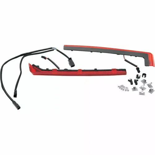 Drag Specialties Tour-Pak Side Light Kit w/ Red Lens for 2006-13 Harley Tour-Pak