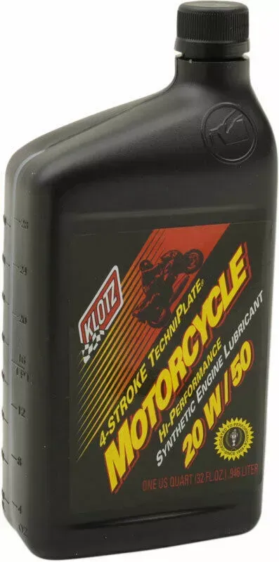 Klotz Oil Motorcycle TechniPlate Synthetic 4-Stroke Motor Oil | 20W-50 | 1 Quart