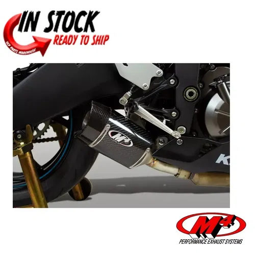 最適な材料 EXHAUST M4 SLIP-ON 2009-2024 KAWASAKI SLAYER STREET MUFFLER ヘッドホン