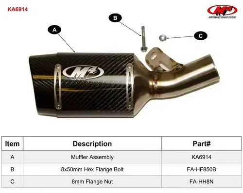 M4 EXHAUST SLIP-ON MUFFLER STREET SLAYER KAWASAKI 2009-2024