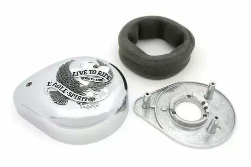 Eagle Spirit Chrome Tear Drop Air Cleaner for Harley Davidson by V-Twin