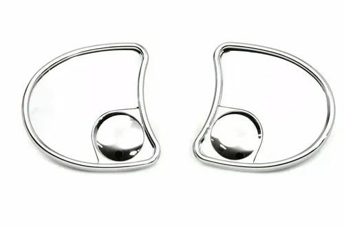 Split Vision Fairing Mount Mirror Set for Harley Davidson by V-Twin
