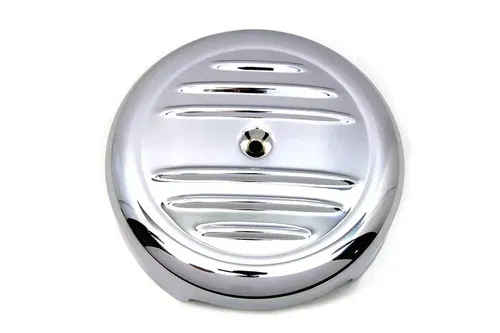 8" Chrome Stripe Air Cleaner Cover for Harley Davidson by V-Twin