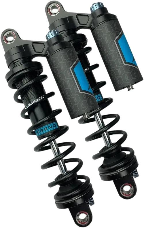 LEGEND SUSPENSION REVO ARC Piggyback Shocks - Fits Standard - Black - 13" -