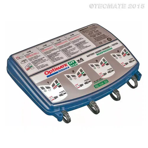 TecMate OptiMate Lithium 4-Bank 4s 0.8A, 8-step 12.8/13.2V Battery Charger TM485