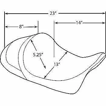 Drag Specialties EZ-On Mount Low-Profile Forward Position Solo Seat Harley