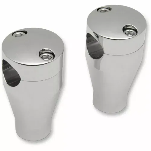 Drag Specialties 3" Chrome Socket-Head Handlebar Riser Kit 1" Bars on Harleys