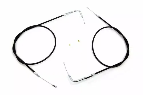 46.25" Throttle and Idle Cable Set for Harley Davidson by V-Twin