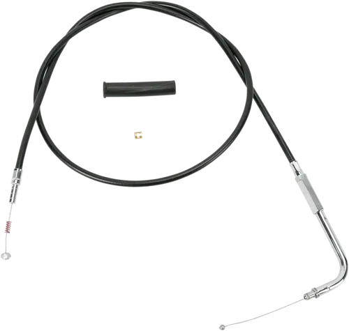 DRAG SPECIALTIES Black Vinyl Idle Cable - 30" 4343600B