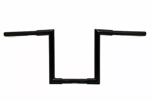 11" Fatty 'Z' Bar Handlebar without Indents Black for Harley Davidson by V-Twin