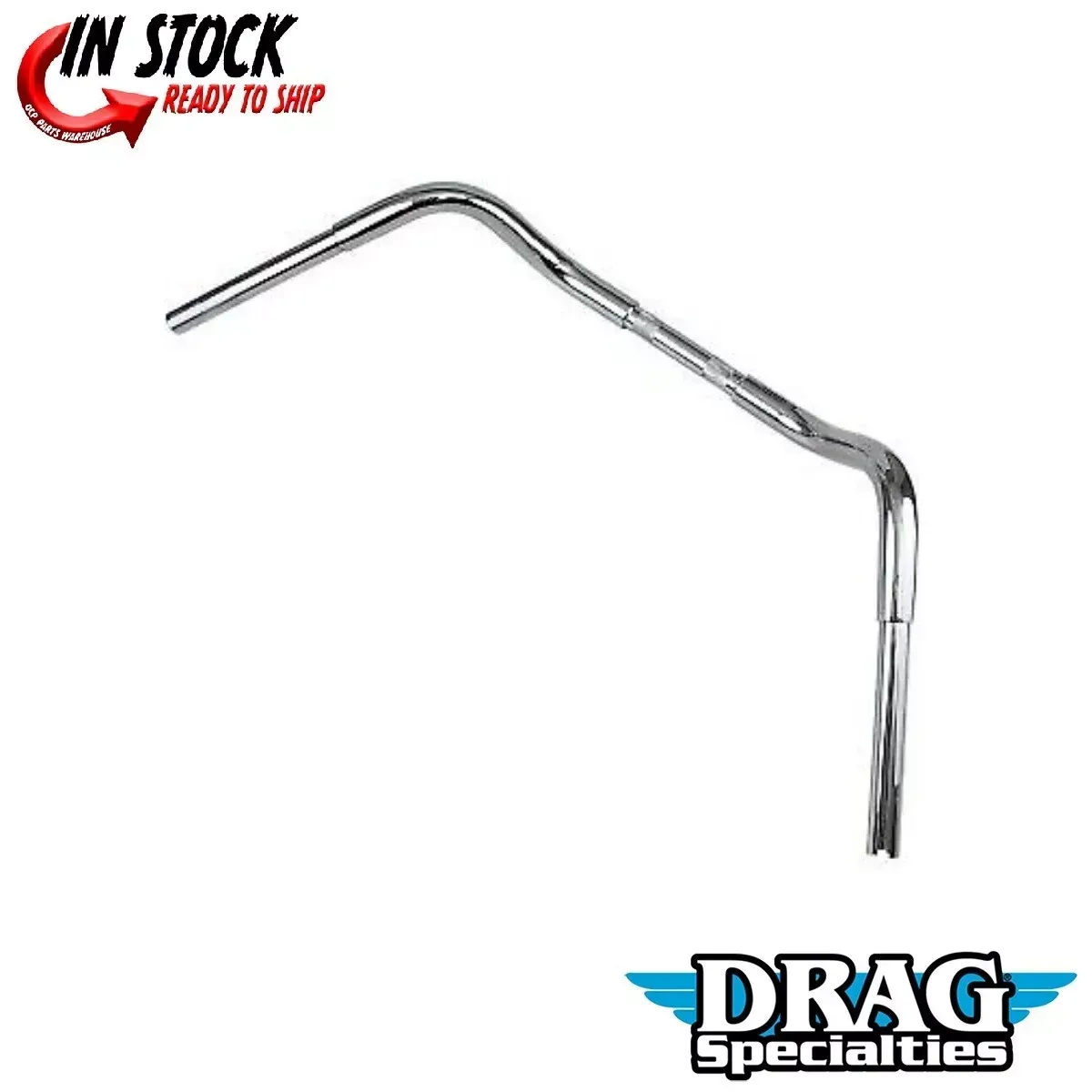 Drag Specialites 0601-4250 Chrome 1-1/4" Buffalo Bar Handlebars for 1" Harley