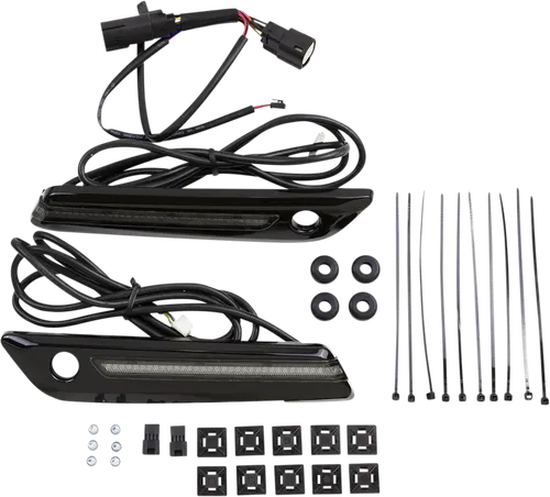 CIRO Hinge Covers - Smoke Lens - Black 40071