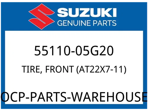Suzuki OEM Part 55110-05G20 TIRE, FRONT (AT22X7-11)