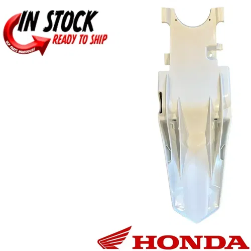 HONDA REAR FENDER WHITE 2019-2024 CRF110F GENUINE OEM 80101-KYK-H60ZA AUTHENTIC
