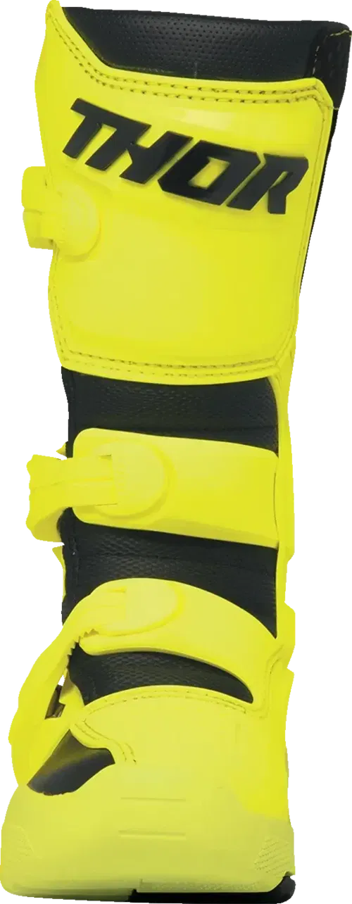 THOR Youth Blitz Fits XR Boots - Acid/Black - Size 5 3411-0763