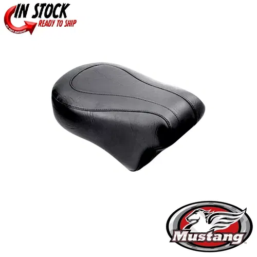 Mustang Seats Black Vintage Standard Rear Seat Pillion Harley Dyna Models 06-17
