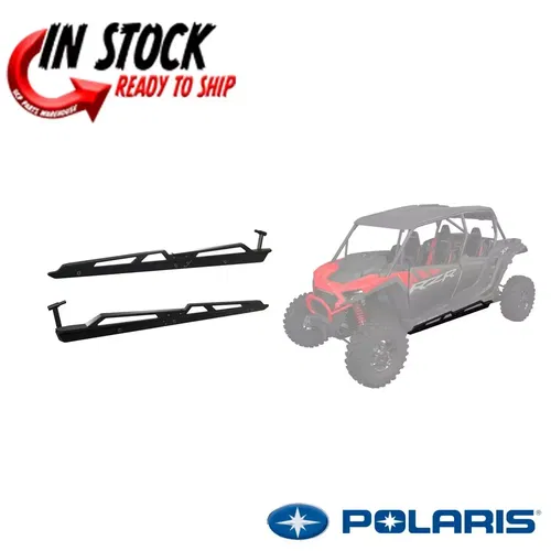 POLARIS LOW PROFILE ROCK SLIDERS 2024 RZR XP 1000  4 SEATER OEM NEW BLACK