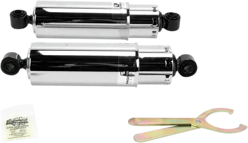 PROGRESSIVE SUSPENSION Fits 412 Series Shock - 12" - Standard - Chrome - Dyna
