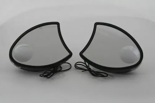 Fairing Mirror Set Black for Harley Davidson by V-Twin