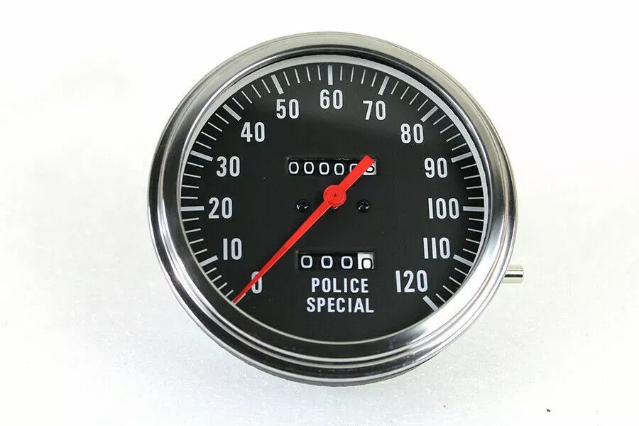 Police Speedometer 2:1 Ratio for Harley Davidson by V-Twin