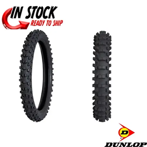 DUNLOP GEOMAX MX34 TIRE SET DIRTBIKE MOTOCROSS FRONT / REAR 80/100-21 110/90-19