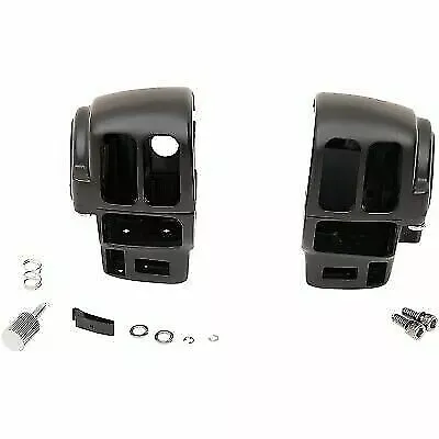 Matte Black Switch Housing Kit 96-07 FLHTCU/FLTR w/ Radio & Cruise 0616-0359