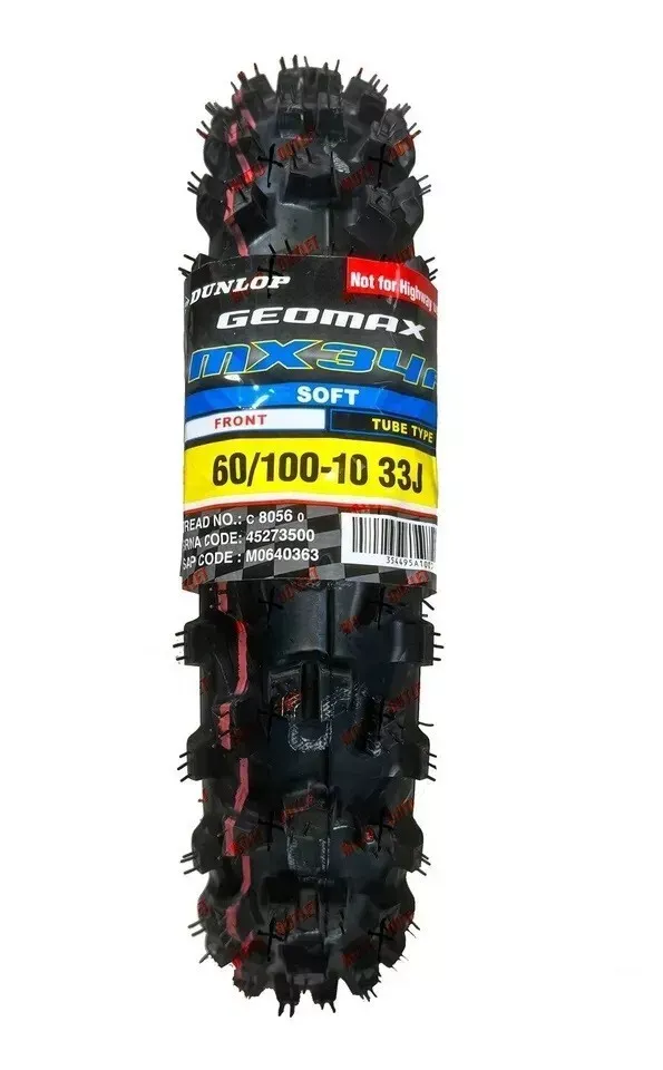 Dunlop 60/100-10 70/100-10 Tires Front Rear 2.50- 10 Set MX34 CFR50 SX50 TTR50