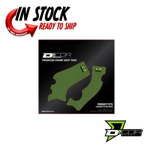 D'COR FRAME GRIP TAPE GREEN/BLACK KAWASAKI 2024 KX450 16-20-112