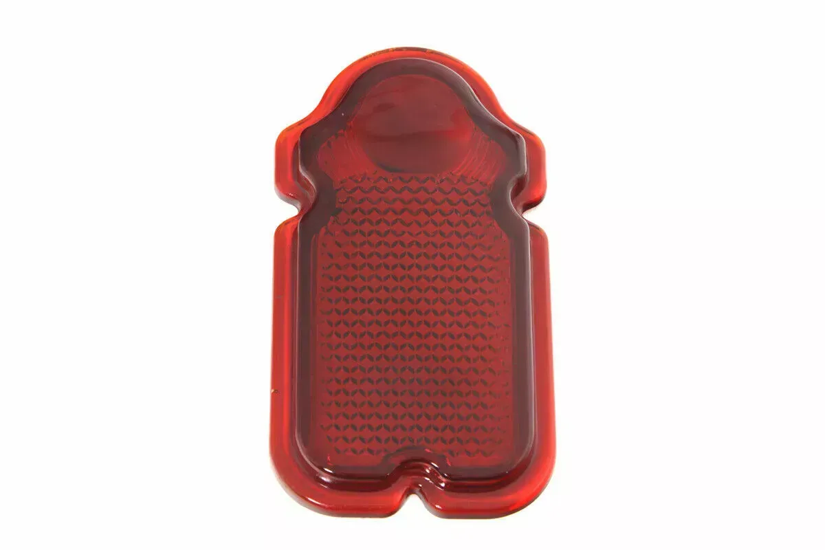 Red Glass Tombstone Tail Lamp Lens for Harley Davidson by V-Twin