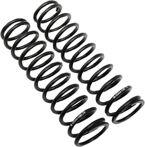 PROGRESSIVE SUSPENSION Shock Springs - Fits 75 Lb/in - Black 03-1387B
