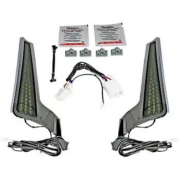 Custom Dynamics Fascia LED Light Panels Chrome/Smoke 2040-2521