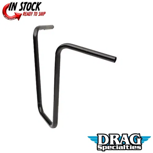 Drag Specialites 0601-4204 Black 1" Handlebars 18" Ape Hangers for Harley