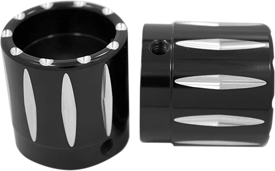 AVON GRIPS Front Axle Nut Cover - Black - Rival - 1" AXL-RIV-ANO