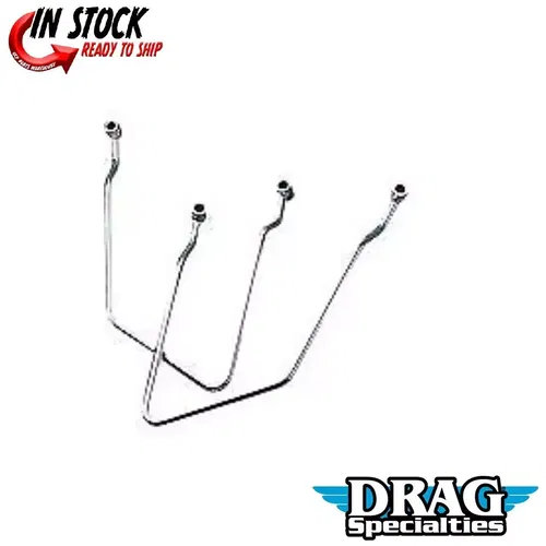 Drag Specialties DS-110851 Chrome Saddlebag Support Brackets FXR 82-00