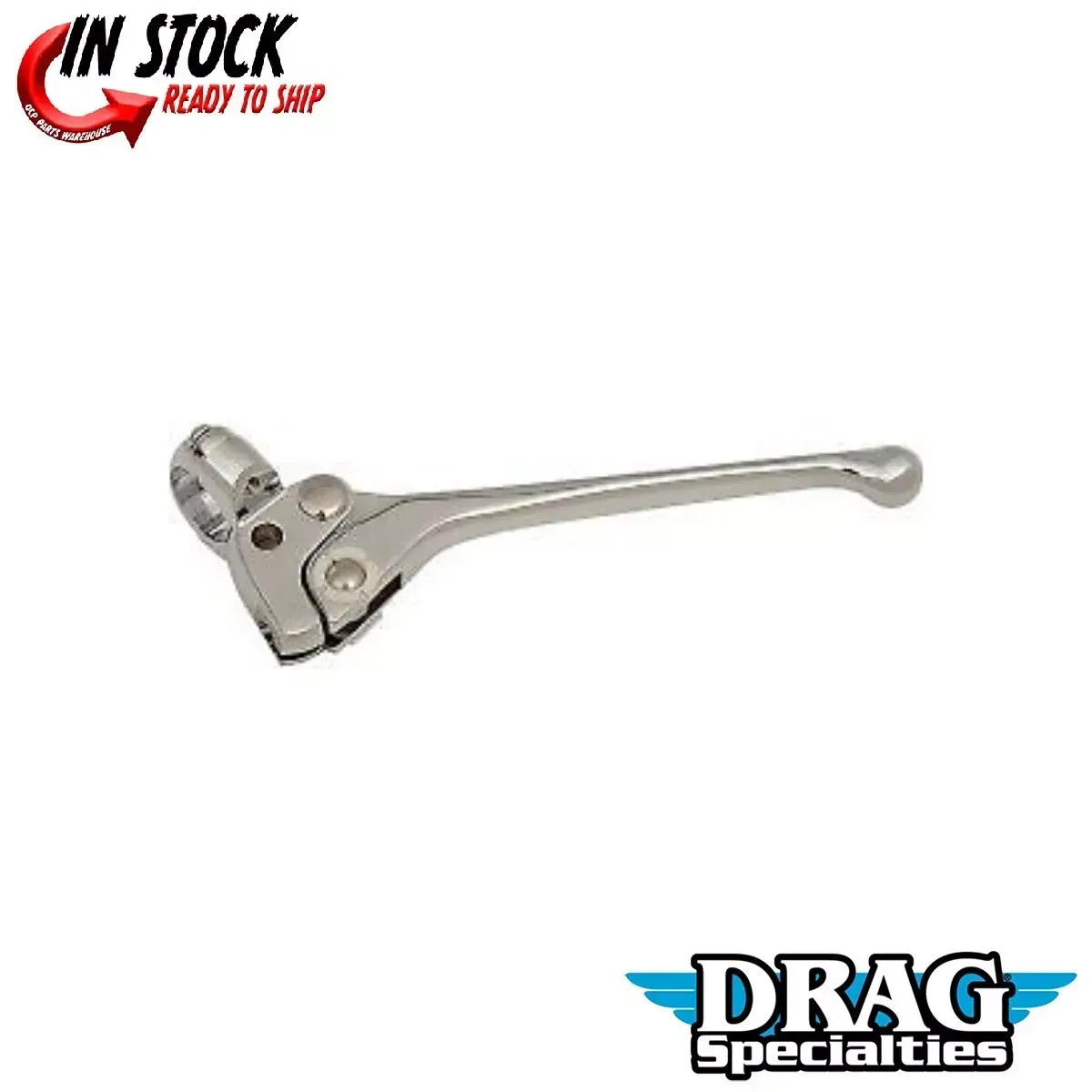 DRAG SPECIALTIES DS-273894 Chrome Clutch Lever Assembly with 3/8" Cable Opening