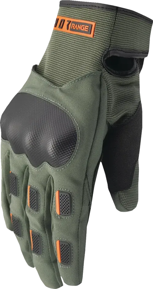 THOR Range Gloves - Army/Orange - Fits XL 3330-8267