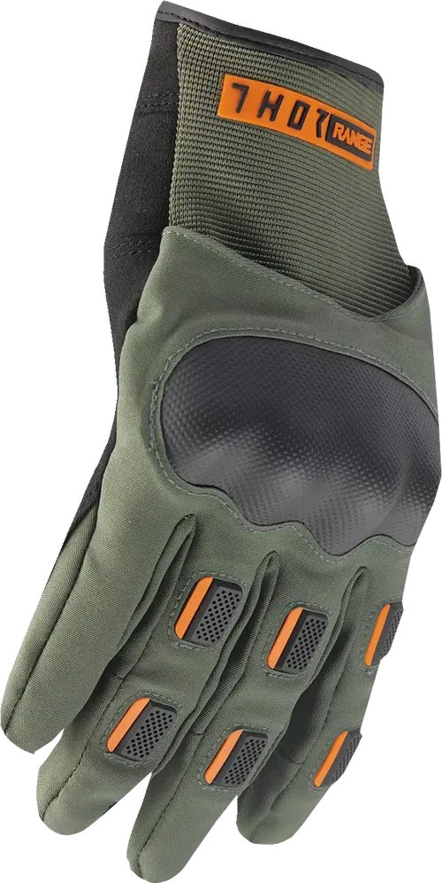THOR Range Gloves - Army/Orange - Fits XL 3330-8267