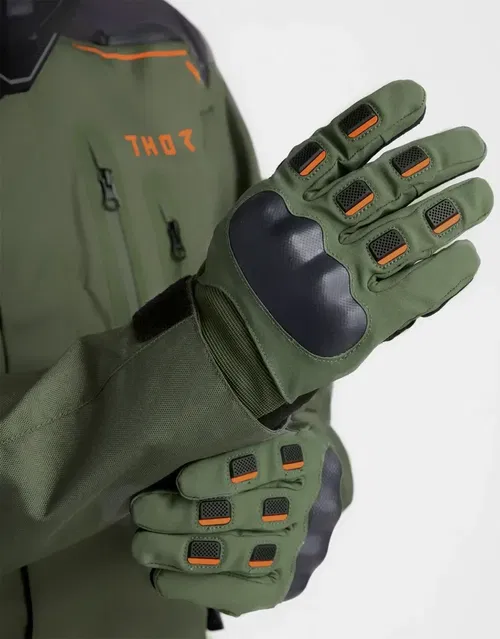 THOR Range Gloves - Army/Orange - Fits XL 3330-8267