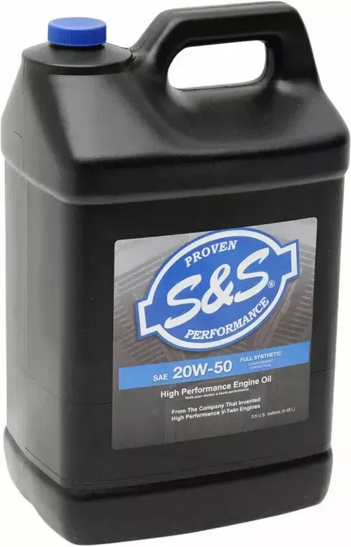 S&S Cycle High Performance Full-Synthetic Motor Oil | 20W-50 | 2.5 Gal | 153749