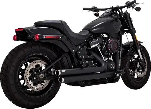 VANCE &amp; HINES Big Shots Staggered Exhaust System - Black 47339