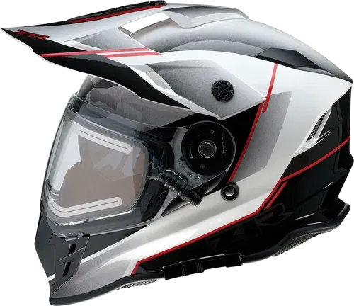 Z1R Range Snow Helmet - Bladestorm - Electric - Dual Pane - Black/Red/White -