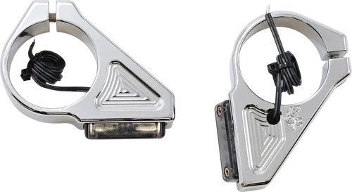 JOKER MACHINE Turn Signal - 41 Mm - Amber - Chrome Fits 05-304-3