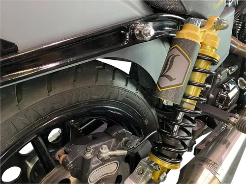 LEGEND SUSPENSION REVO ARC Piggyback Shocks - Fits Standard - Gold - 14" - '04+