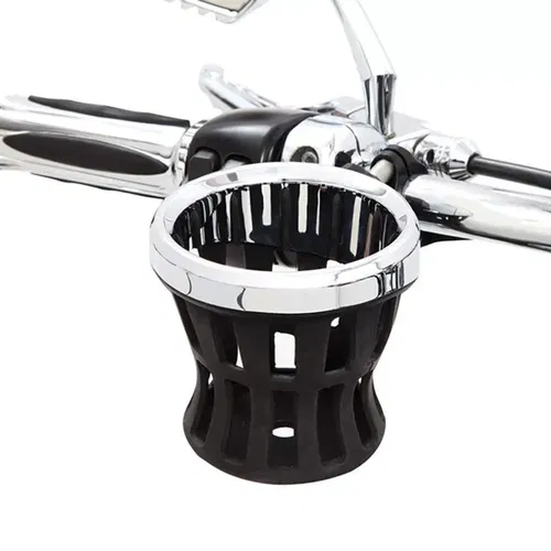 CIRO Drink Holder with Handlebar Mount for 1-1/4" Bars Black 50415