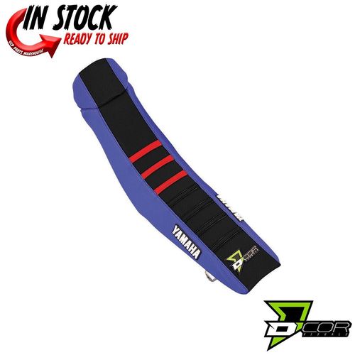 D'COR Seat Cover Blue/Black/Red Yamaha YZ250F 2014-18 YZ450F 2014-17