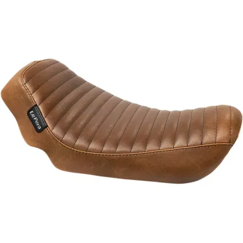 Le Pera Brown Pleated Streaker Solo Seat for 2006-2017 Harley Dyna FXD