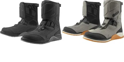 2023 ICON MEN'S ALCAN WATERFROOF CE MOTORCYCLE BOOTS - PICK SIZE/COLOR