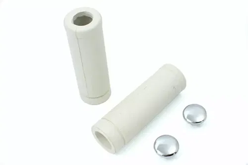 V-Twin Stock Style White Grip Set for Harley Davidson